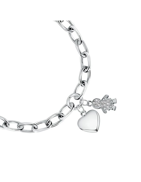 Bracciale MORELLATO donna Talismani acciaio cuore / bimbo
