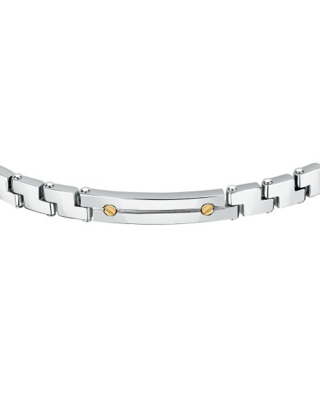 Bracciale Uomo Morellato Acciaio e Oro 750 (SATM19)