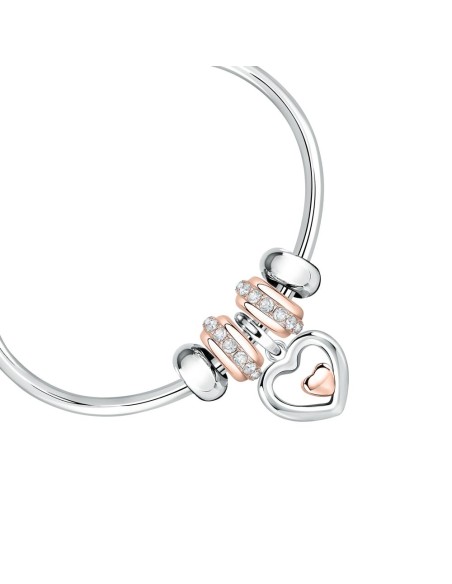Bracciale MORELLATO donna Drops acciaio / oro rosa 5 charms