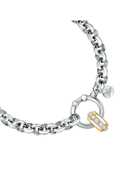 Bracciale MORELLATO donna Drops acciaio / anello dorato