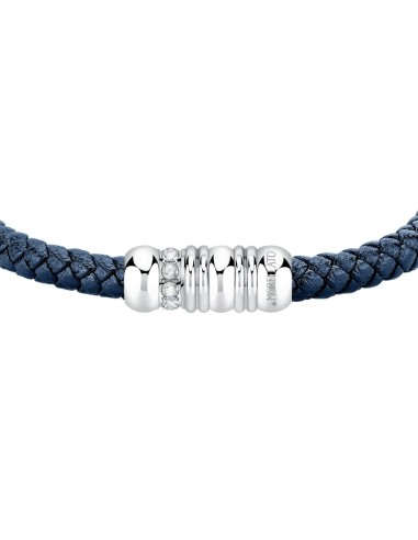 Bracciale MORELLATO uomo Moody pelle blu