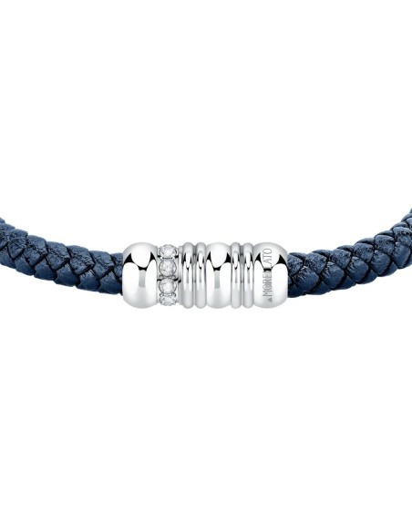 Bracciale MORELLATO uomo Moody pelle blu