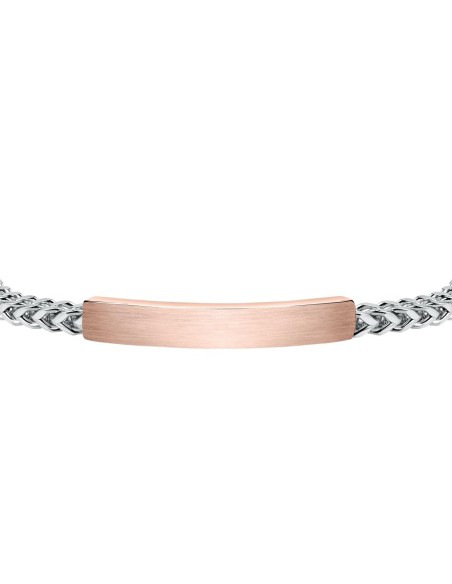 Bracciale SECTOR uomo Basic acciaio / oro rosa