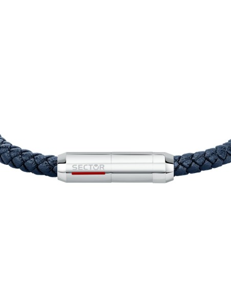 Bracciale SECTOR uomo Bandy pelle blu / acciaio (SZV105)