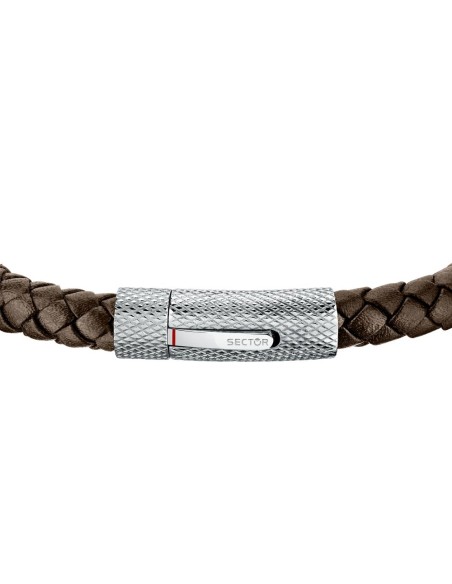 Bracciale SECTOR uomo Bandy pelle marrone - 20 cm