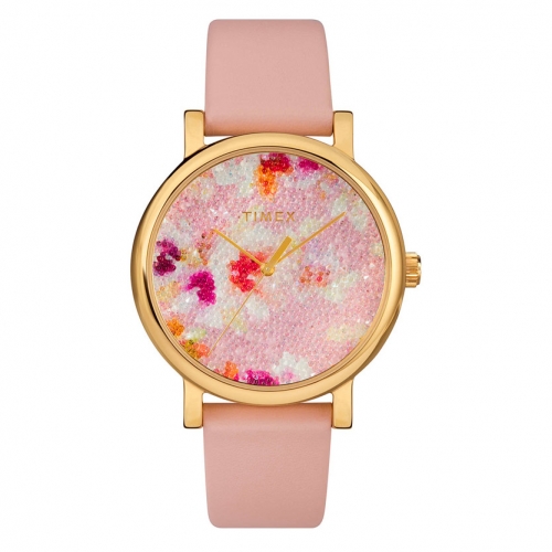 Orologio TIMEX donna Crystal Bloom tempo pelle rosa