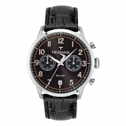 Trussardi T-evolution 40mm 3h blk dial st