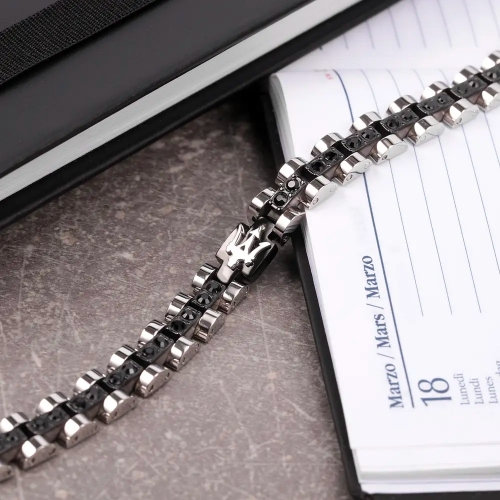 Maserati Maserati br. ip blk & crystals 220mm maschile