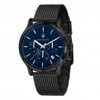 Maserati Epoca ext 42mm chr blue dial mesh br gun maschile