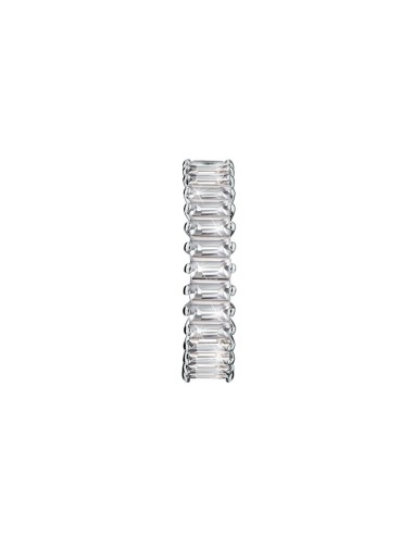 Morellato Baguette ring silver plated wwhi cz s18