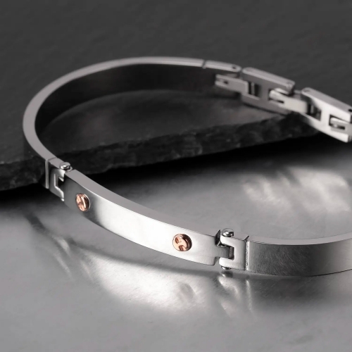 Bracciale MORELLATO uomo Urban acciaio / oro rosa