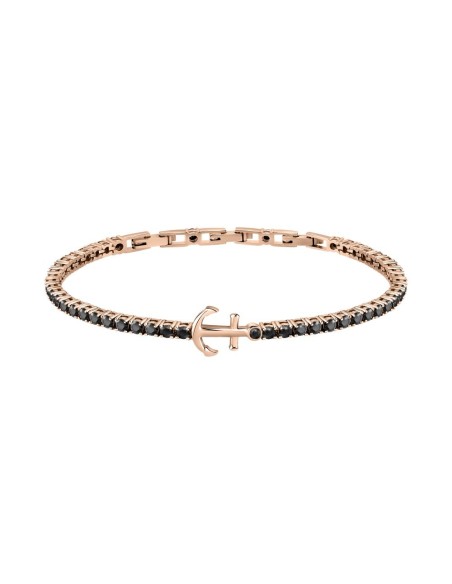 Bracciale MORELLATO uomo Tennis argento 925 / pietre nere
