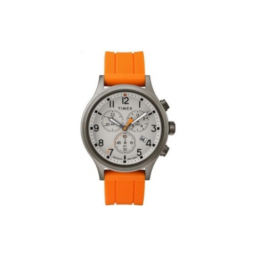 Orologio TIMEX uomo Expedition cronografo gomma arancio / bianco