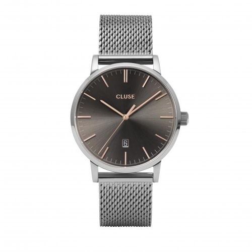Cluse Cluse aravis 3h 40mm grey dial mesh ss