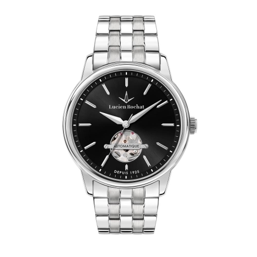 Lucien Rochat Iconic 42mm auto black dial br ss