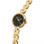 Trussardi T-chain 28mm 2h black dial br yg
