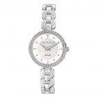 Trussardi T-chain 28mm 2h white dial br ss