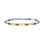 Bracciale MASERATI uomo acciaio dorato / ceramica