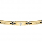 Bracciale MASERATI uomo acciaio dorato / ceramica