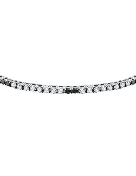 Bracciale MORELLATO uomo Tennis argento / cristalli bianchi