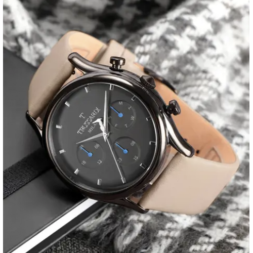 Trussardi T-light 43mm multi d.gun dial clay st
