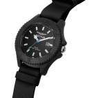 Sector Save the ocean 43mm 3h black dial blk st maschile