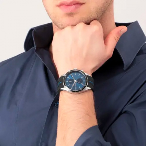 Sector 770 44mm mult blue dial black+blue strap uomo R3251516004