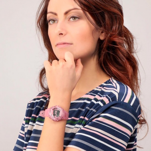 Sector Ex-05 digital pink dial pink pu strap femminile