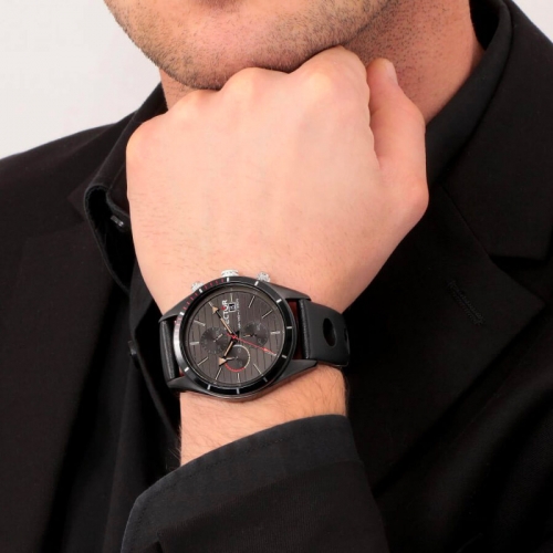 Sector 770 44mm chro gun dial black strap maschile R3271616002