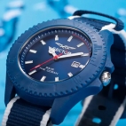 Sector Save the ocean 43mm 3h blue dia blu+wh s maschile