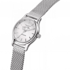 Sector 660 36mm 3h white dial mesh br ss