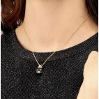 Morellato Gemma pend. yg wblack cat eye arg.925 donna SAKK101