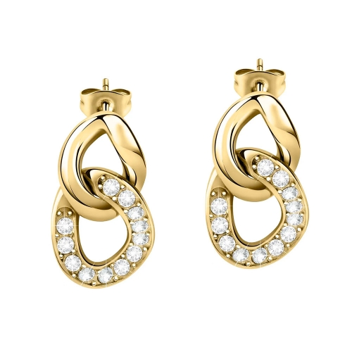 Morellato Unica earr.yg curb chain with crystal femminile SATS05