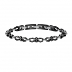 Bracciale SECTOR uomo Energy acciaio nero - 22 cm