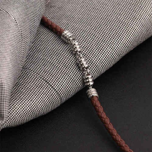 Morellato Cross br brown leather rope+knot 210  SKR56