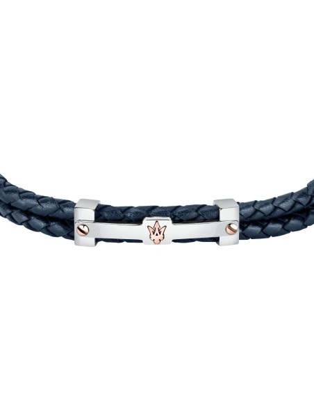 Maserati Maserati j br. blue recy. leath+rg 22cm