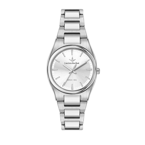 Lucien Rochat Avenue 34mm 3h wsilver dial br ss