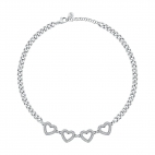 Collana MORELLATO donna Bagliori acciaio / cristalli bianchi