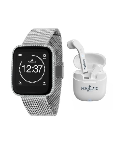 Smartwatch MORELLATO donna M-01 Crystal mesh / cuffie