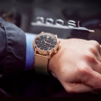 Maserati Epoca ext 42mm chr black dial mesh br rg