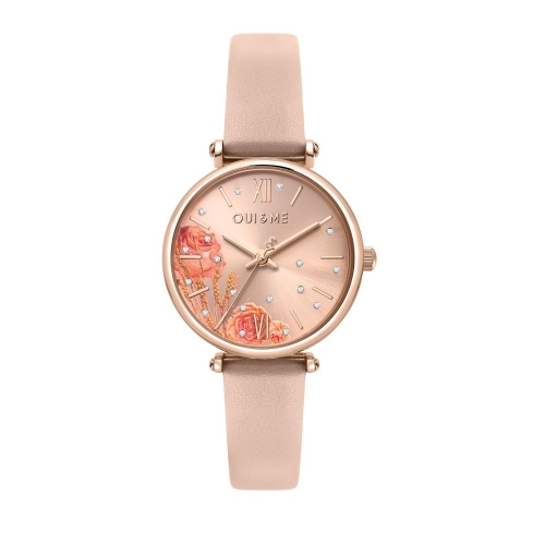 Oui&me Etoile 33mm 3h l.rose gold dial nude st