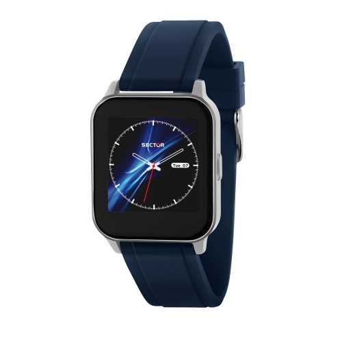 Sector S-05 39-33mm digital blue silicon st