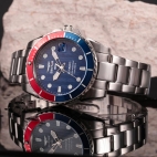 Sector 450 41mm 3h auto blue dial br ss