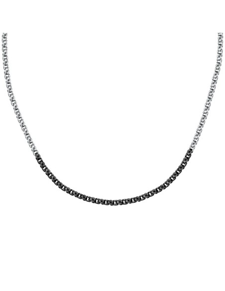 Collana SECTOR uomo Basic acciaio / nero