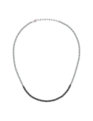 Collana SECTOR uomo Basic acciaio / nero