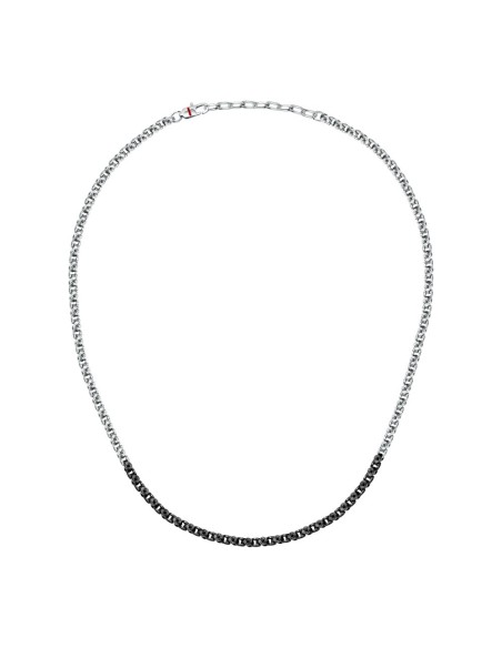 Collana SECTOR uomo Basic acciaio / nero