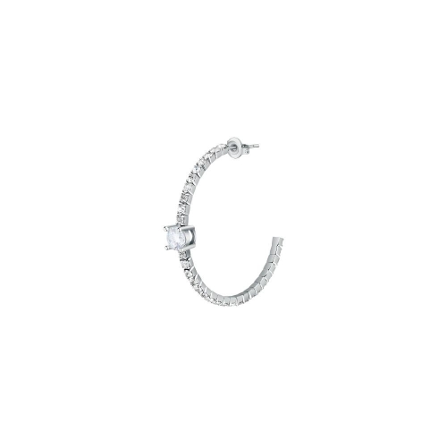 La Petite Story Single earring c hoop with white cz