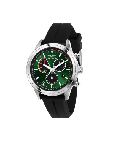 Orologio SECTOR uomo 670 cronografo gomma nero / verde