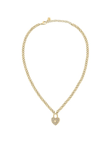 Collana MORELLATO donna Abbraccio dorata cuore lucchetto