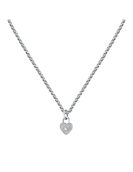 Collana MORELLATO donna Abbraccio acciaio cuore lucchetto